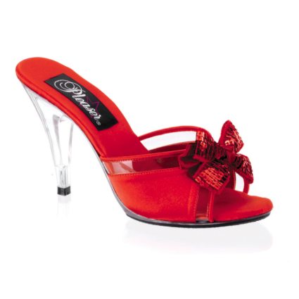 Pantolette Absatz Acryl, �bergr�ssen 41, 42, 43, 44