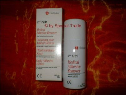 Enfernerspray 7730 zum Entfernen der Br�ste vom Brustkorb, und der Kleber�ckst�nde auf den Prothesen