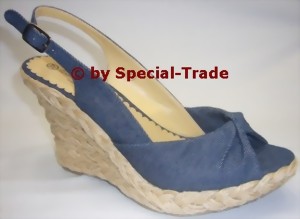 Plateausandale in Jeans