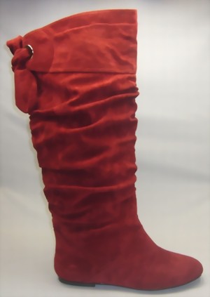 hohe Stiefel in rot