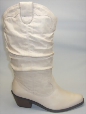 Damen Westernstiefel creme-weiss