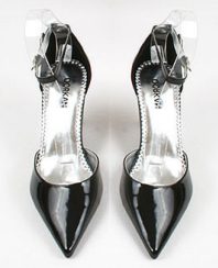 Fesselriemchen Pumps in schwarz
