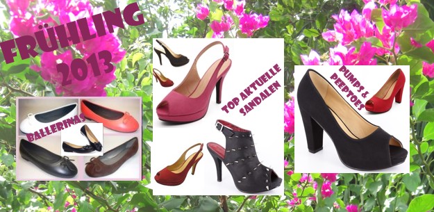 Neue, top-modische Sandalen, Ballerinas, Peeptoes und Pumps - Fr�hling 2013