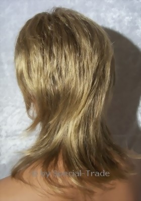 Langhaar Per�cke dunkelblond R�ckansicht