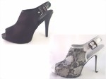 Sexy Sandalen aus Spitzenstoff Sexy Sandalen aus Spitzenstoff