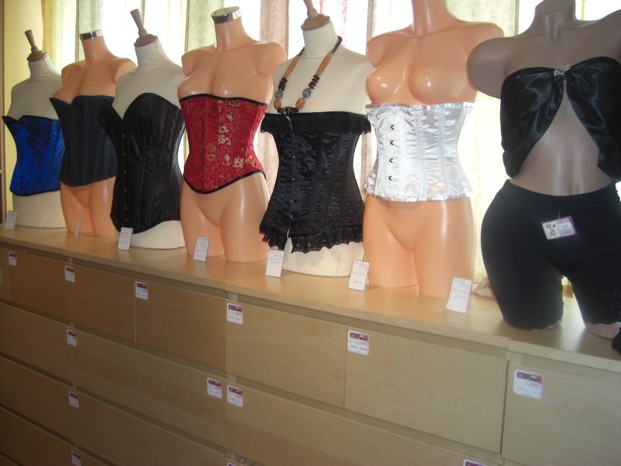 Showroom Korsetts und Corsagen