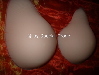 Silikonbrüste Red Rose Classic Curved ohne Brustwarzen