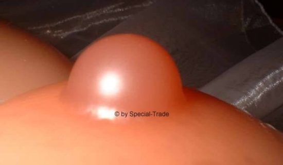 feste, steife Silikonnippel braun