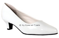 St�ckelschuhe in �bergr�sse weiss